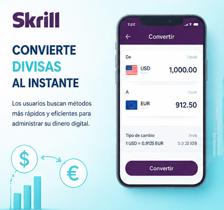 Usuarios de Skrill Buscan Métodos Más Rápidos Para Convertir Divisas